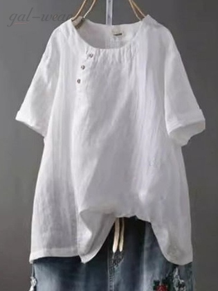 「接触冷感」無地 ラウンドネック 半袖 シンプル 大きめのサイズ感 ファッション カジュアル 夏 Tシャツ
